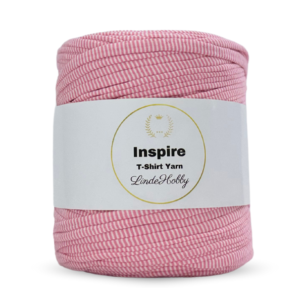 LindeHobby Inspire Print 99 Roze en wit gestreept