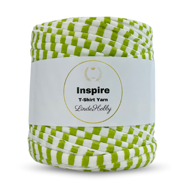 LindeHobby Inspire Print 12 Wit en groen gestreept