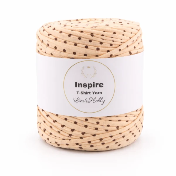 LindeHobby Inspire Print 29 Beige met bruine stippen