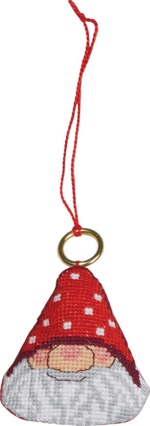 Borduurpakket Kerstmanhoofd 6 x 7 cm