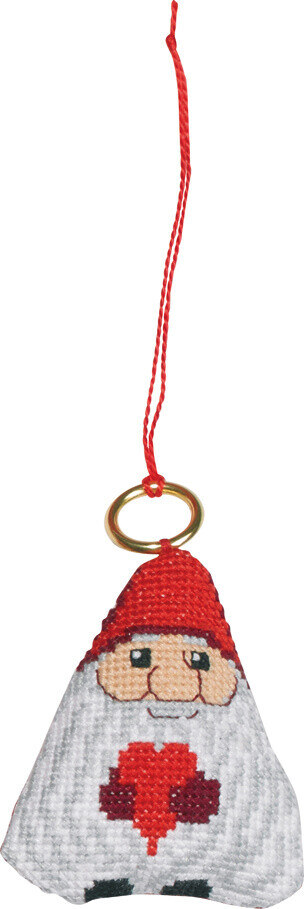 Borduurpakket Kerstman 6 x 7 cm