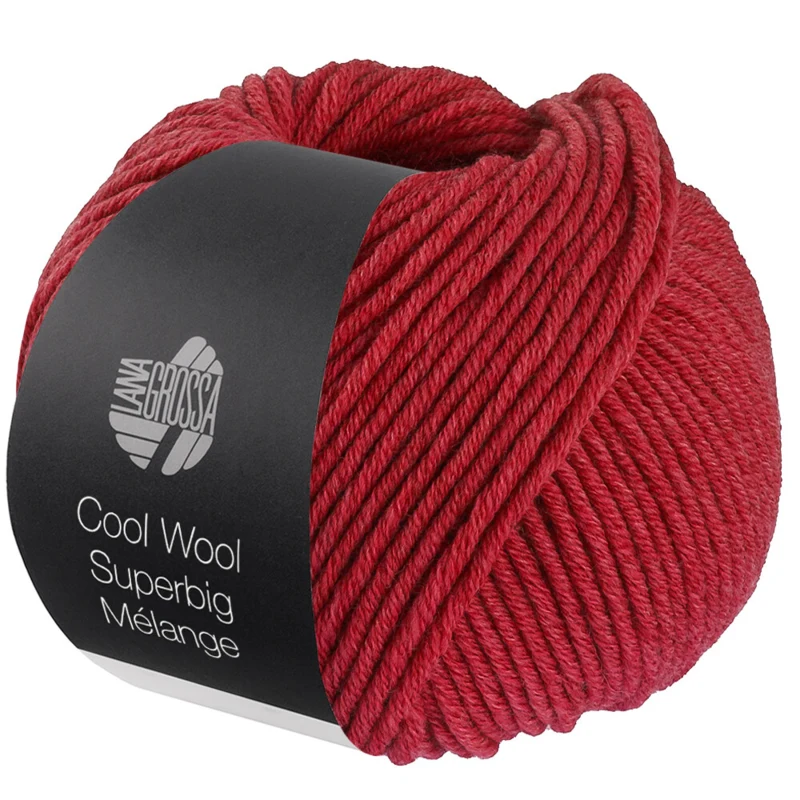 Lana Grossa Cool Wool Superbig 223 Kersenrood gemêleerd