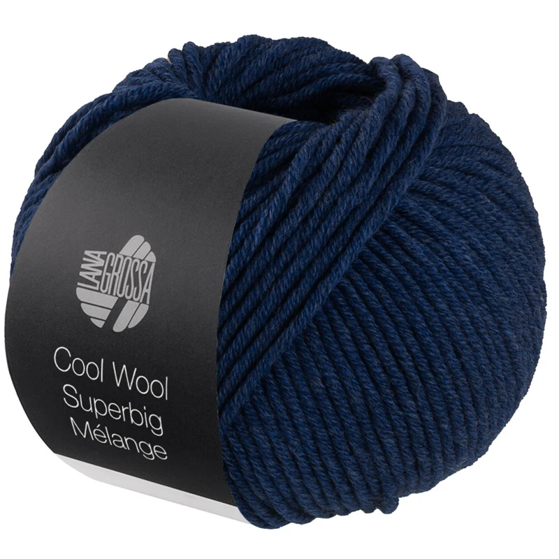 Lana Grossa Cool Wool Superbig 225 Nachtblauw gemêleerd