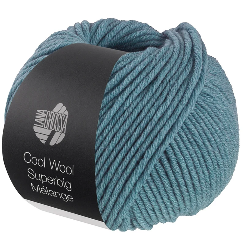 Lana Grossa Cool Wool Superbig 227 Duifblauw gemêleerd