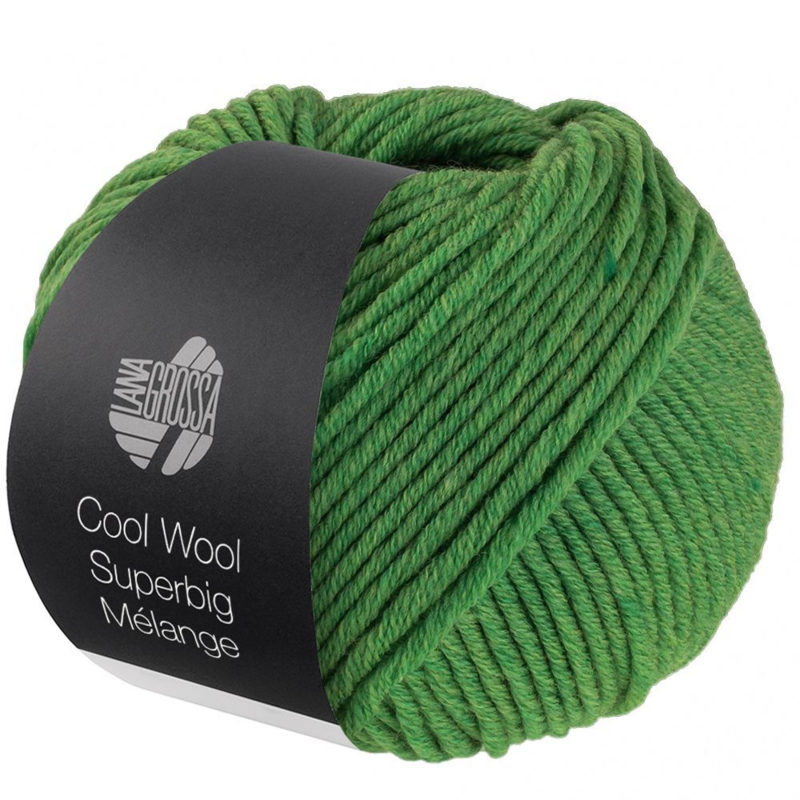 Lana Grossa Cool Wool Superbig 211 Groen gemêleerd