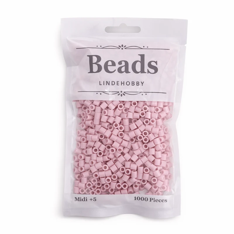 LindeHobby Beads 129 Rozenknop roze
