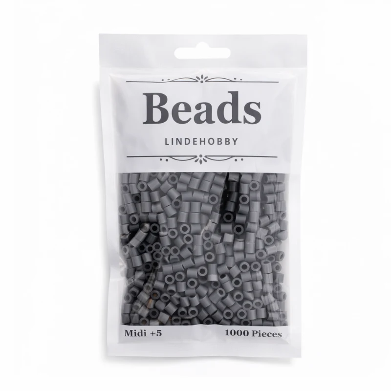 LindeHobby Beads 156 Staalgrijs