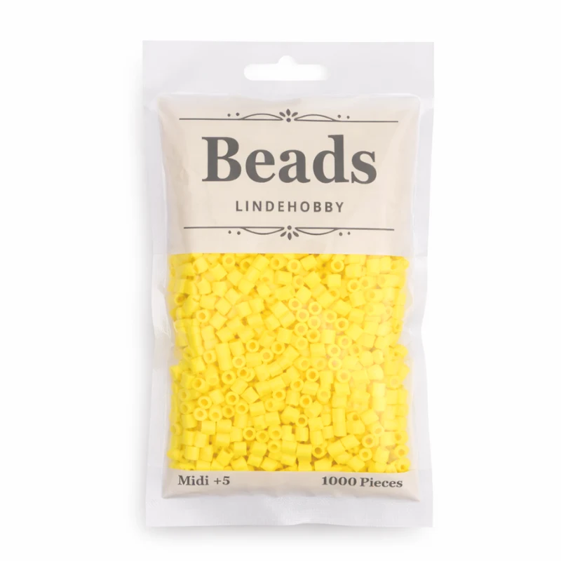LindeHobby Beads Neon 03 Geel