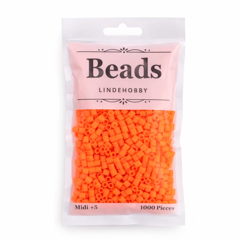 LindeHobby Beads Neon 01 Oranje
