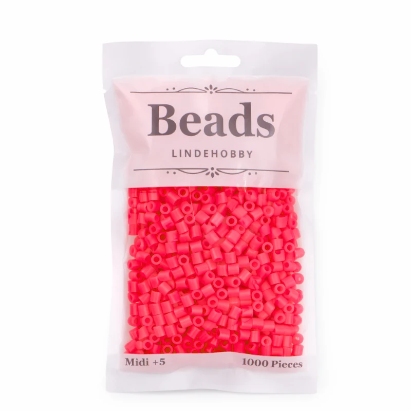 LindeHobby Beads Neon 04 Roze