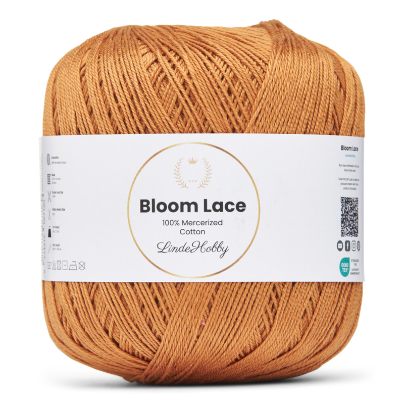 LindeHobby Bloom Lace Mercerized Cotton 07 Brons