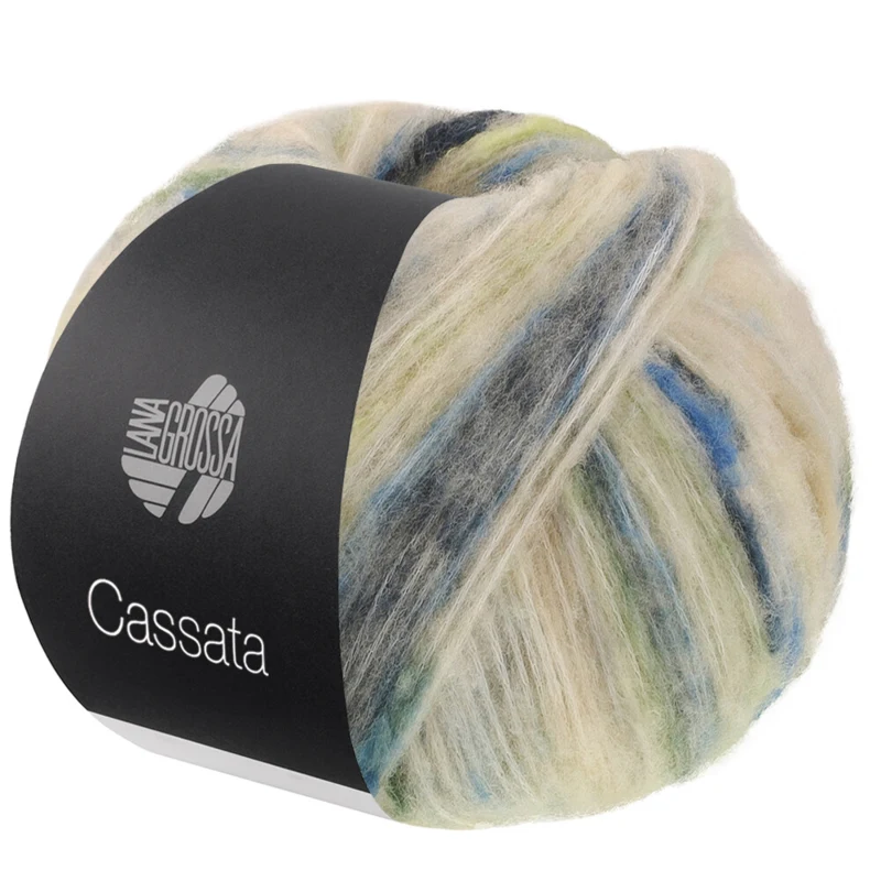 Lana Grossa Cassata 15 Bleekgeel/meigroen/grijsgroen/blauw/zandgeel