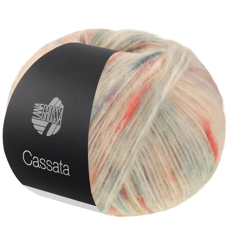 Lana Grossa Cassata 14 Crème/jade/petrol/zachtgrijs/terracotta