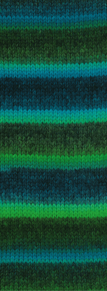 Lana Grossa Bomba 05 Donker petrol/petrolgroen/blauw/paars/middernachtsblauw/groen