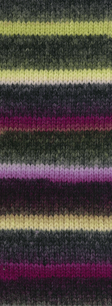 Lana Grossa Bomba 10 Orchidee/bramen/grijsbeige/grijsgroen/donkergrijs