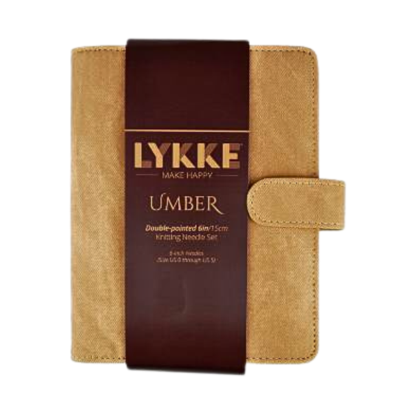 LYKKE Sokbreinaaldenset Umber, Tan, 15 cm (2.00-3.75 mm)
