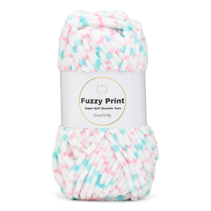 LindeHobby Fuzzy Chenille Print 07 Zoete dromen