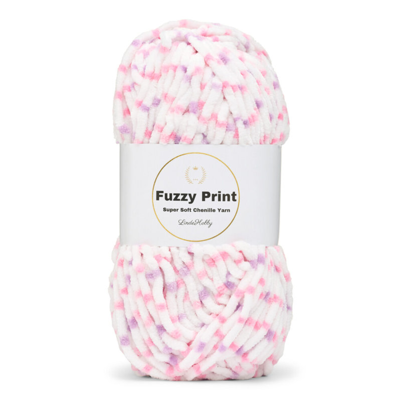 LindeHobby Fuzzy Chenille Print 03 Sprookje