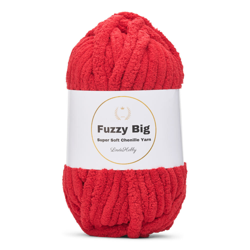 LindeHobby Fuzzy Chenille BIG 27 Robijn