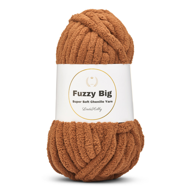 LindeHobby Fuzzy Chenille BIG 29 Koffie
