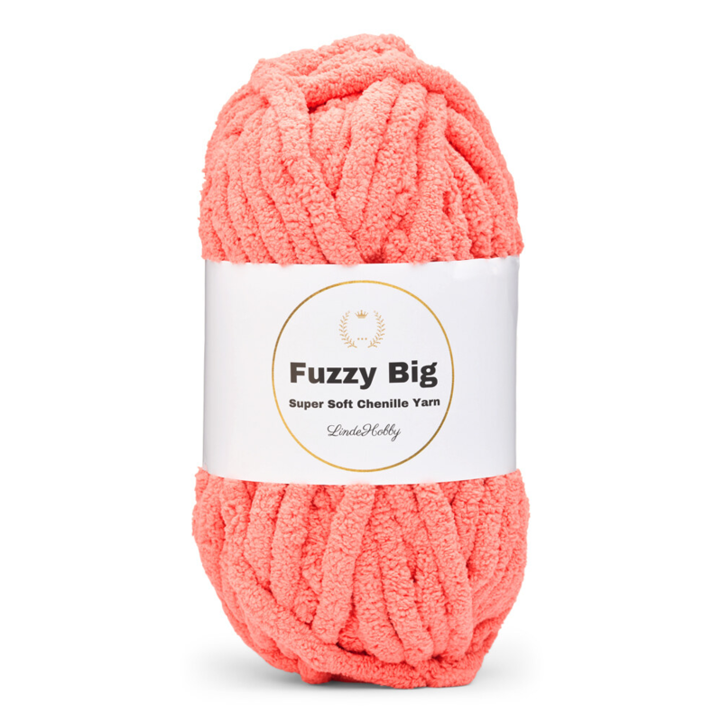 LindeHobby Fuzzy Chenille BIG 33 Donker zalm