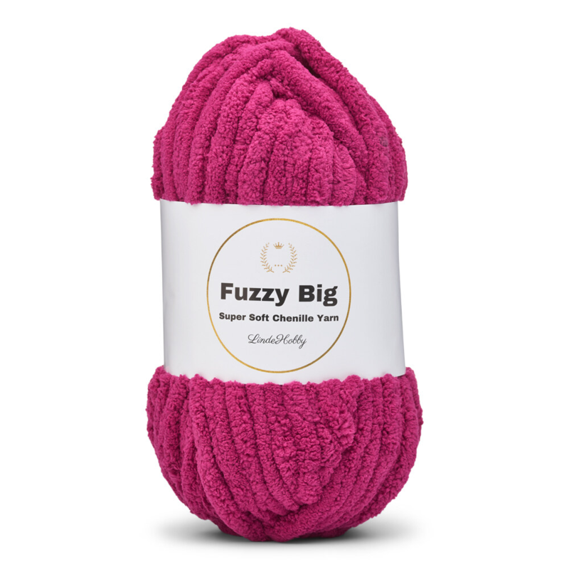LindeHobby Fuzzy Chenille BIG 45 Donker fuchsia