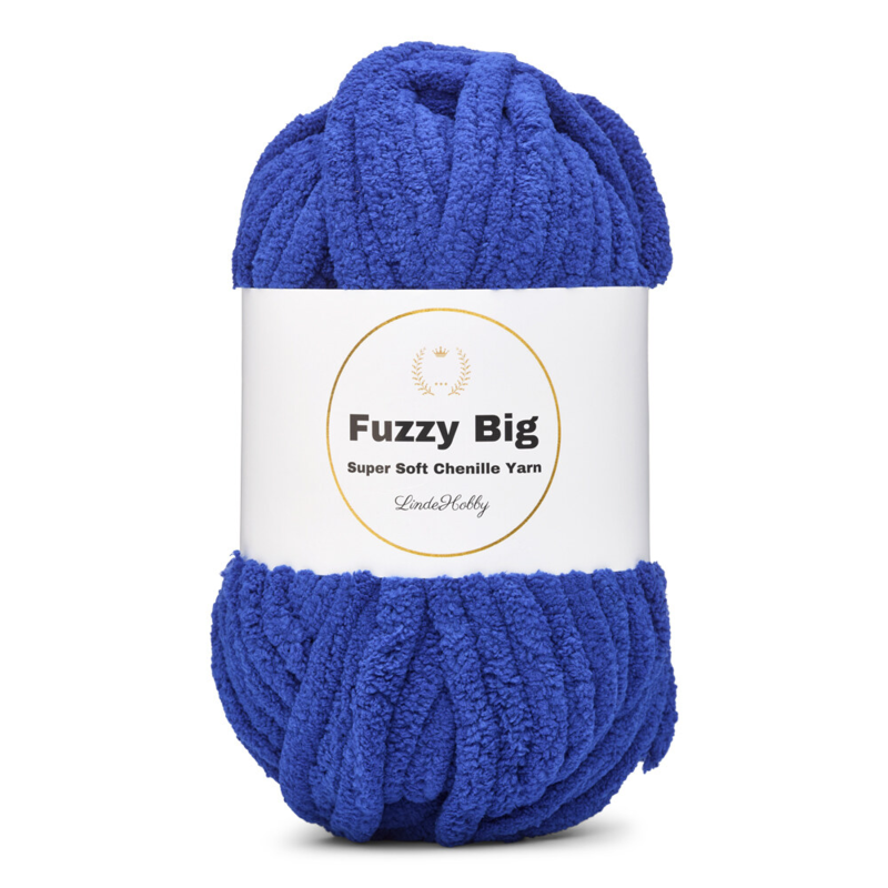 LindeHobby Fuzzy Chenille BIG 26 Sax blauw