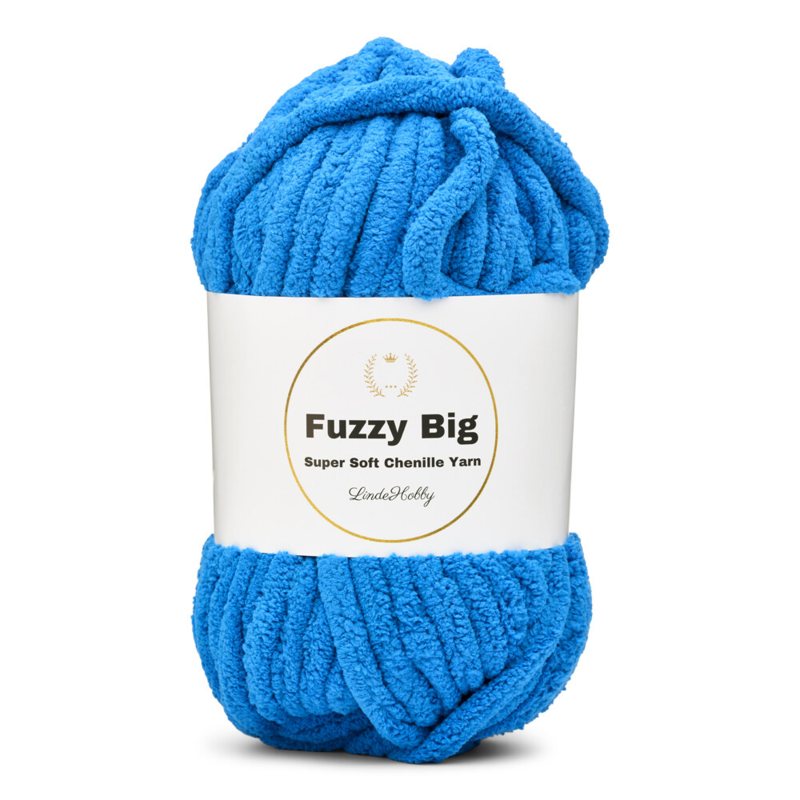 LindeHobby Fuzzy Chenille BIG 30 Hemel blauw