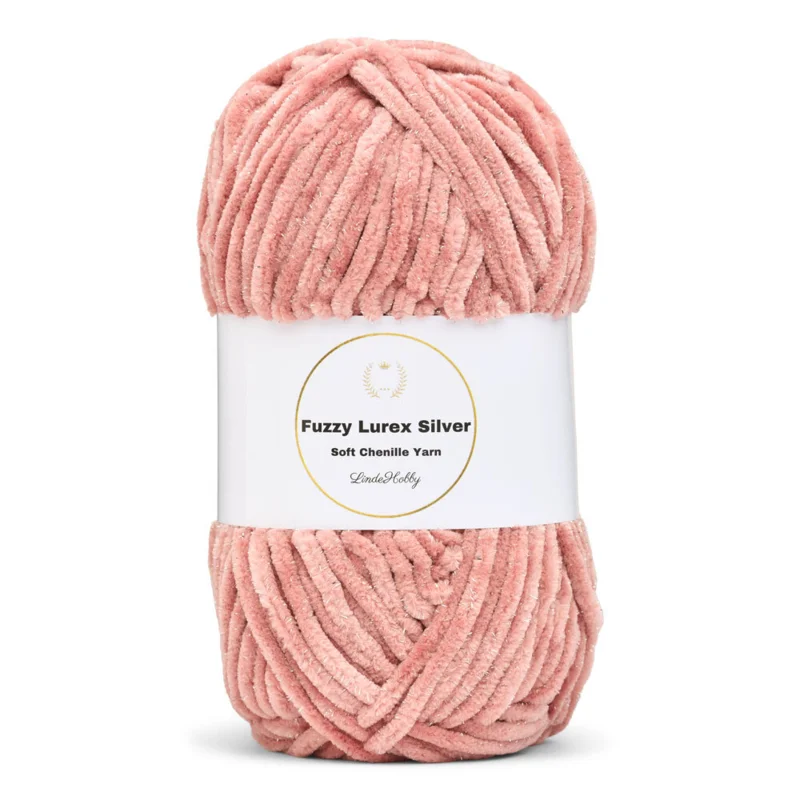 LindeHobby Fuzzy Chenille Silver Lurex 39 Poeder