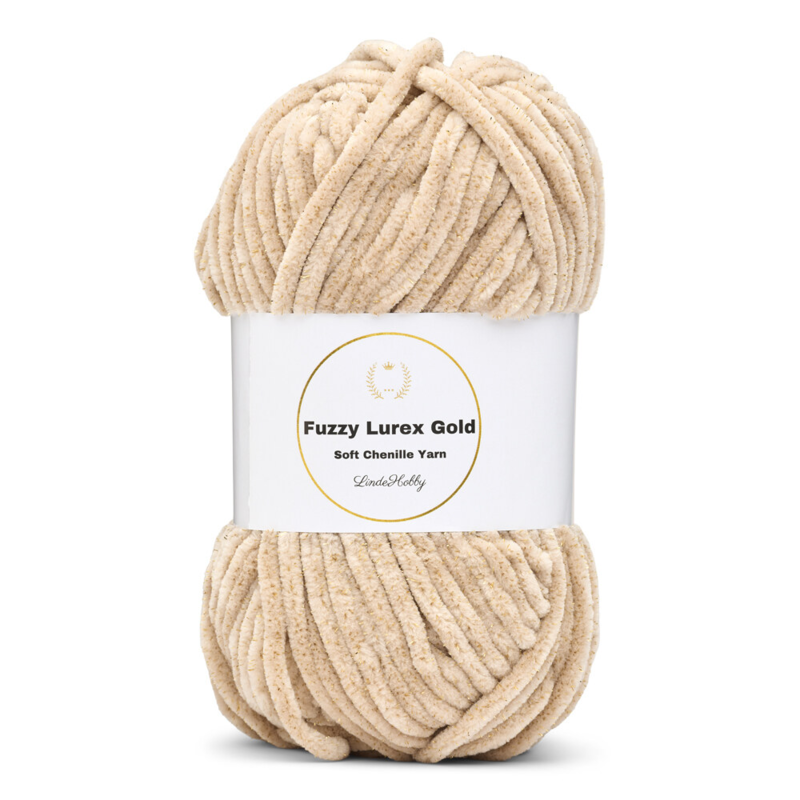 LindeHobby Fuzzy Chenille Gold Lurex 43 Haver