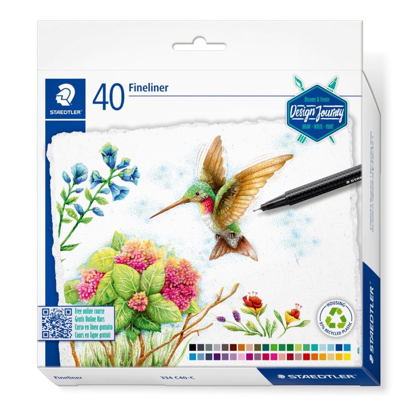 STAEDTLER Tripus Fineliner 334, 40 stuks
