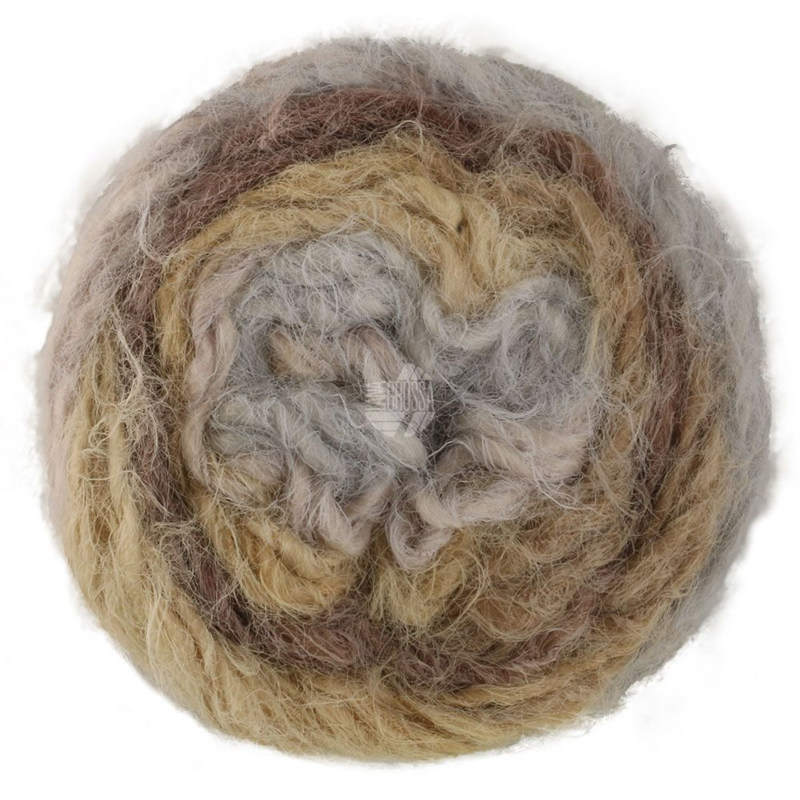 Lana Grossa Basta Mista 108 Beige/Lichtgrijs/Grège/Taupe/Grijs/Donkerbruin