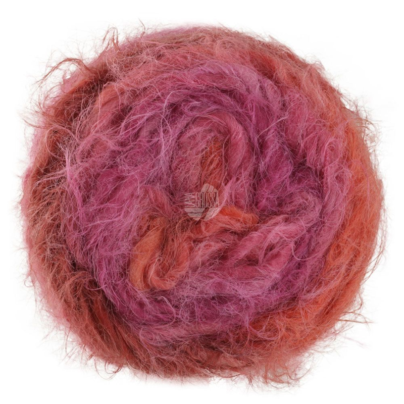 Lana Grossa Basta Mista 107 Roodviolet/Fuchsia/Oudroze/Wijnrood/Bordeaux