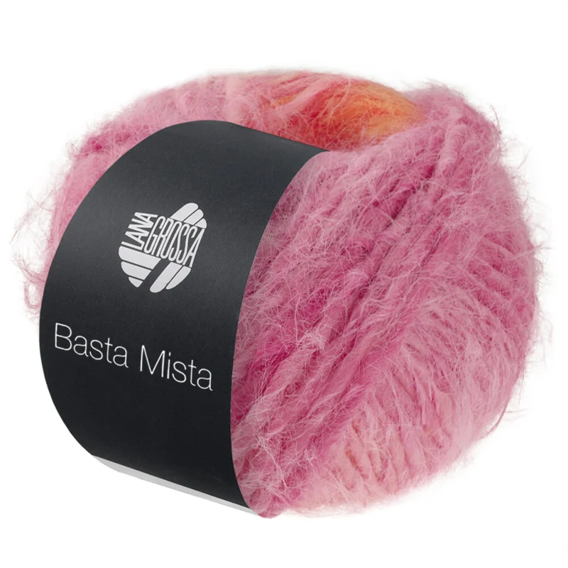 Lana Grossa Basta Mista 111 Perzik/Aprikoos/Oranje/Roze/Pink/Fuchsia