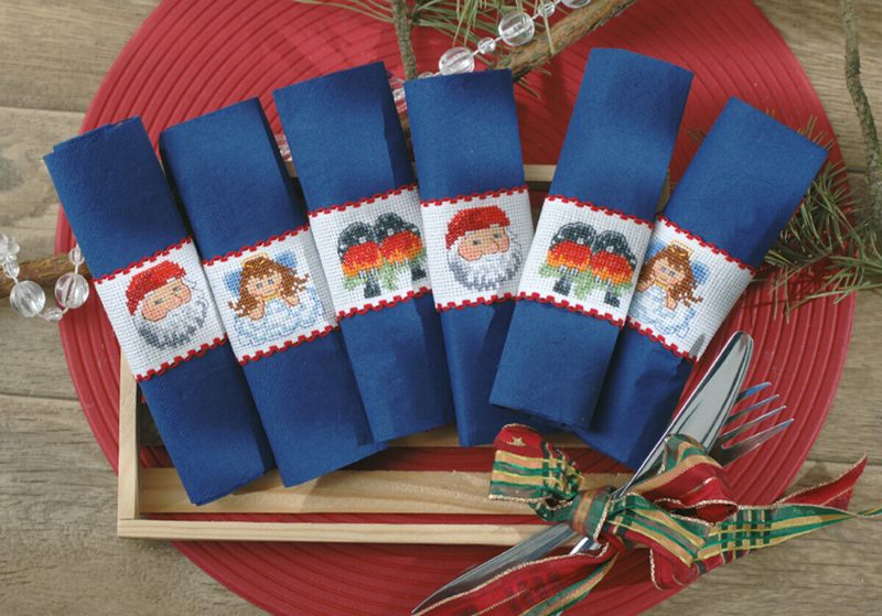 Borduurpakket Servetringen Ø 6 cm