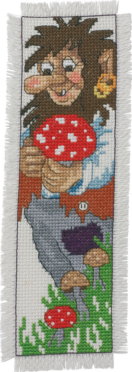 Borduurpakket Trollenvader boekenlegger 7 x 22 cm