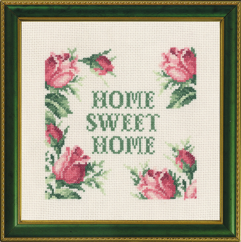 Borduurpakket Home sweet home 5420/01 20x20 cm