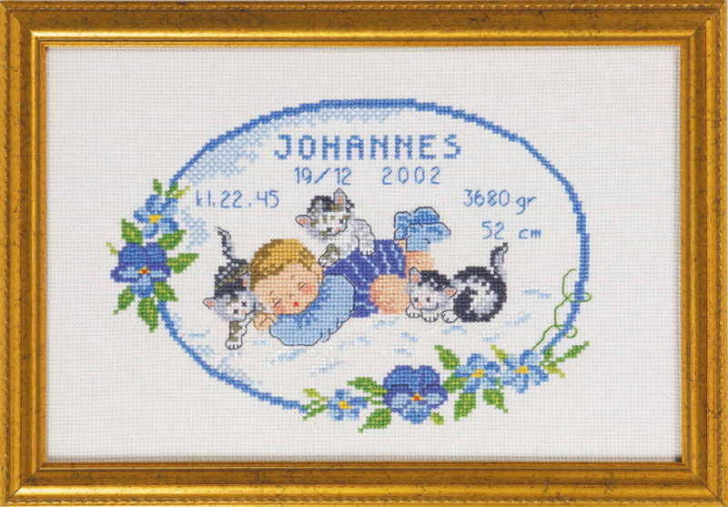 Borduurpakket Baby Johannes 29 x 19 cm R5425/82