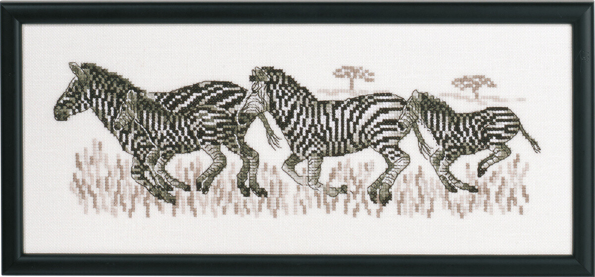 Borduurpakket Zebra's R5496 36 x 15 cm