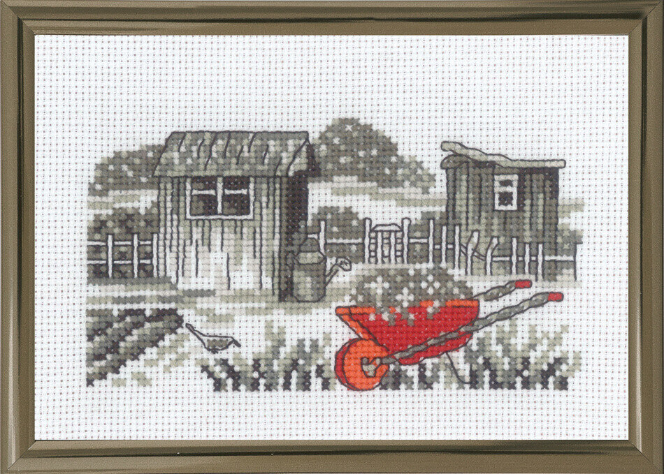 Borduurpakket Kruiwagen R5794 15 x 10 cm