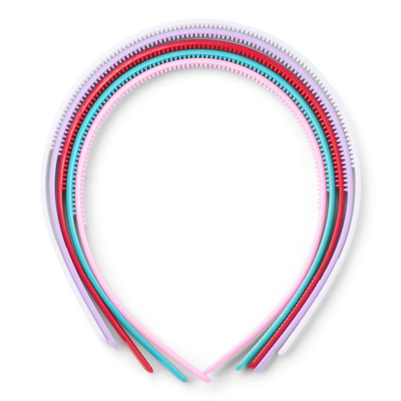 LindeHobby Haarbanden, Assortiete kleuren, 8 mm, 5 st