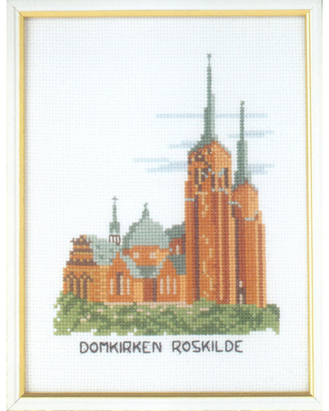Borduurpakket Roskilde kathedraal 15 x 20 cm 5611