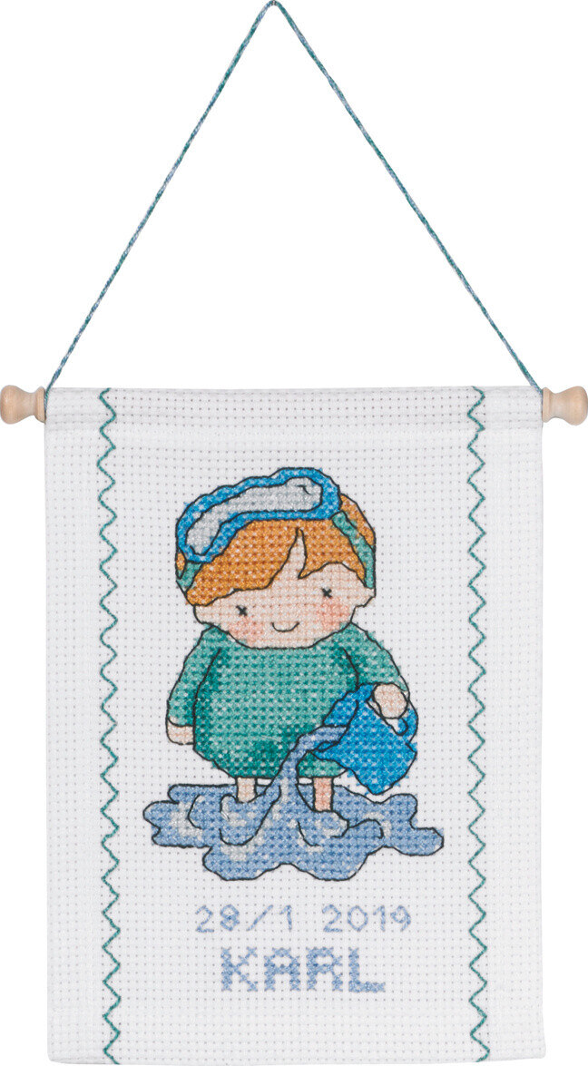 Borduurpakket Kwallen B5129/18 18 x 25 cm