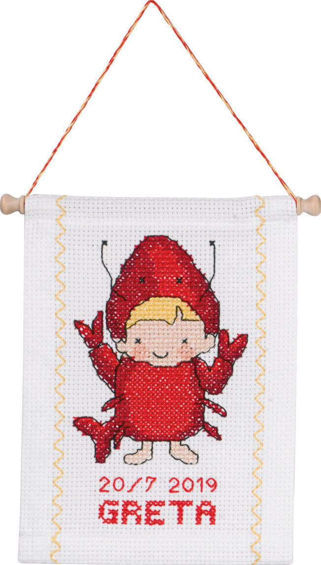 Borduurpakket Kreeft B5129/18 18 x 25 cm