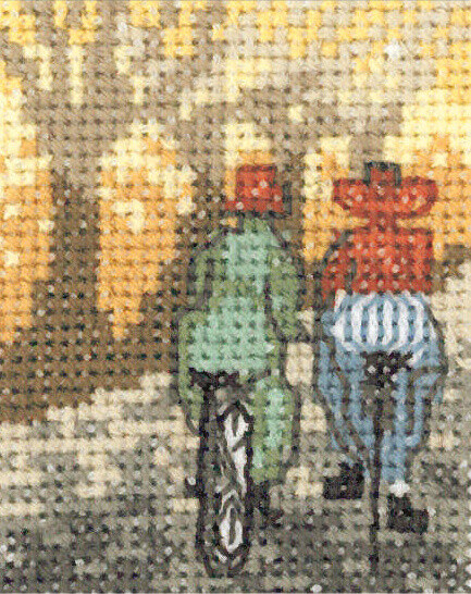 Borduurset Fietsen 5 x 6,5 cm