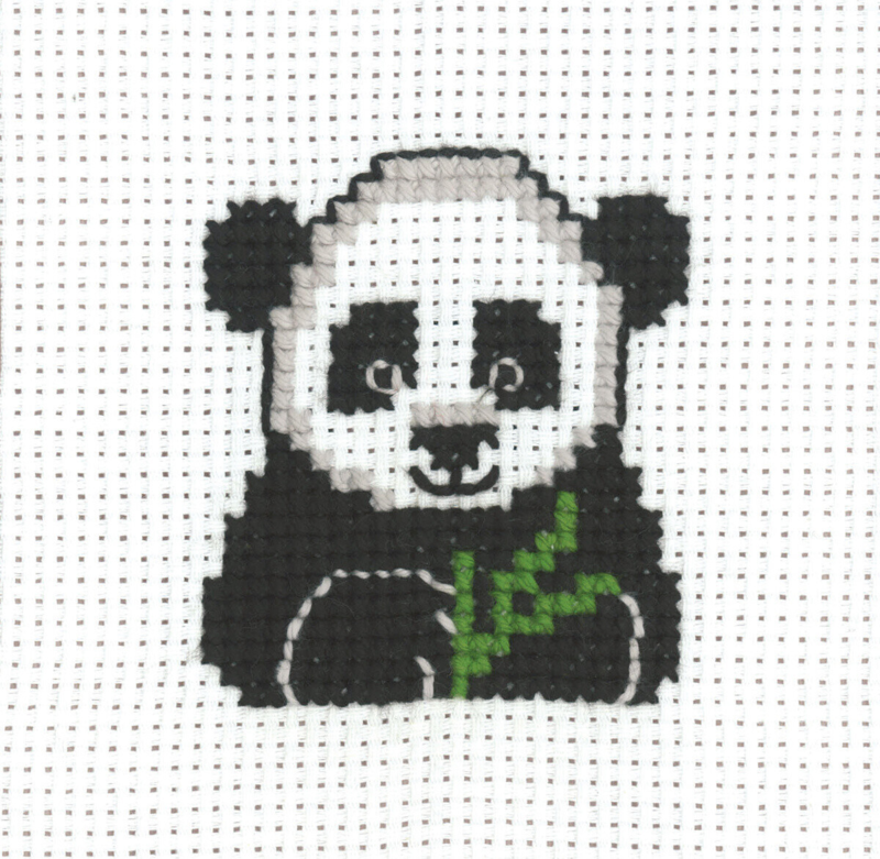 Borduurpakket MFK Panda 8 x 8 cm