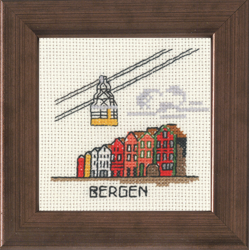 Borduurpakket Bergen 10 x 10 cm R5370