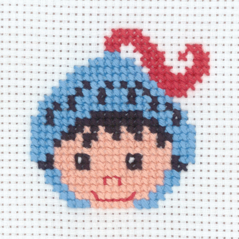 Borduurpakket Ridder 8 x 8 cm