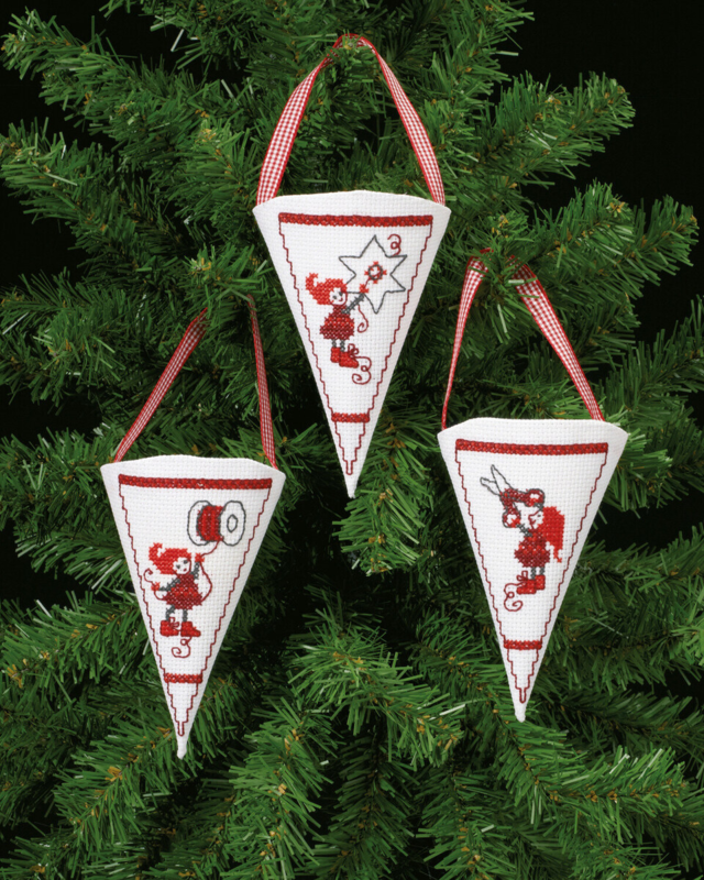 Borduurpakket Actieve Kabouters 10 x 13 cm