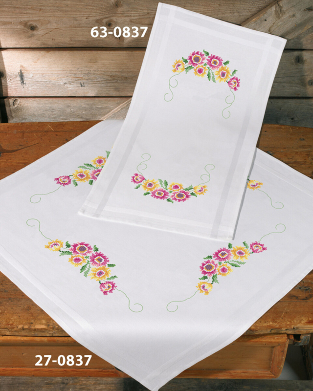 Borduurpakket Afrikaanse Margriet 80 x 80 cm